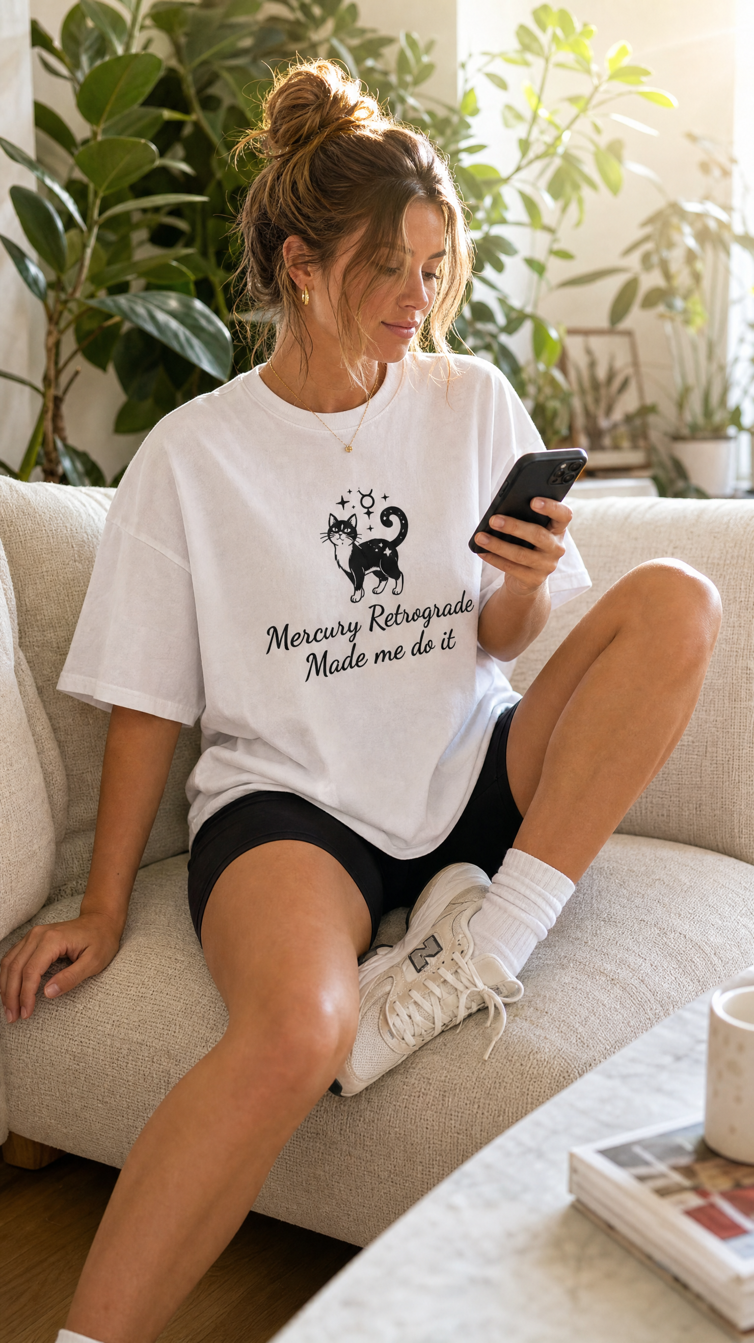 Mercury retrograde made me do it - Unisex garment-dyed heavyweight t-shirt