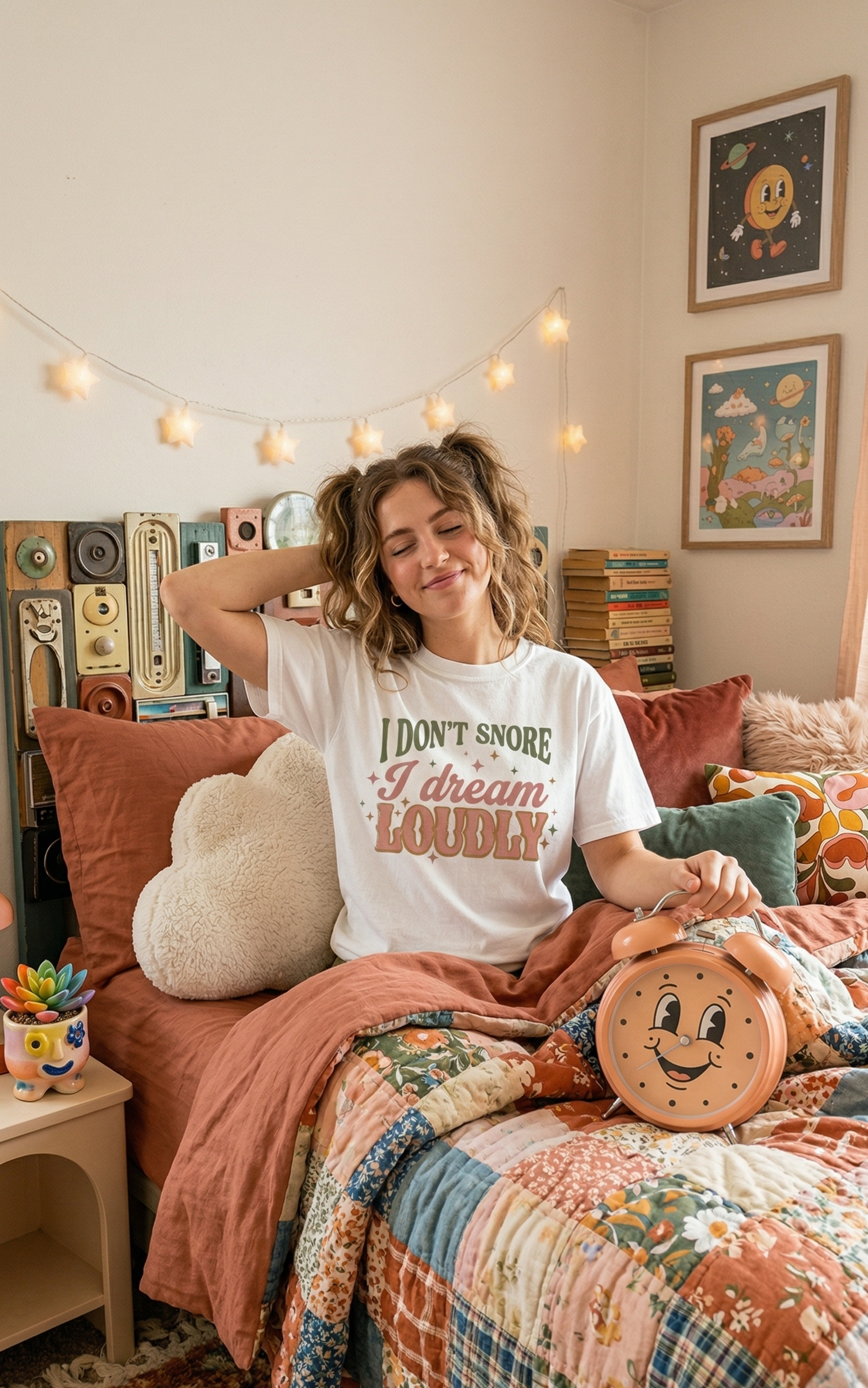 I don't snore. I dream loudly - Unisex garment-dyed heavyweight t-shirt