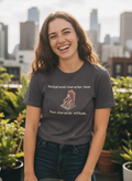 Background character face. Main character attitude - Unisex garment-dyed heavyweight t-shirt