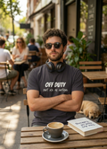 Off duty. Do not ask me anything - Unisex garment-dyed heavyweight t-shirt