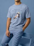 Sorry I'm busy. I have a date with my cat - Unisex garment-dyed heavyweight t-shirt