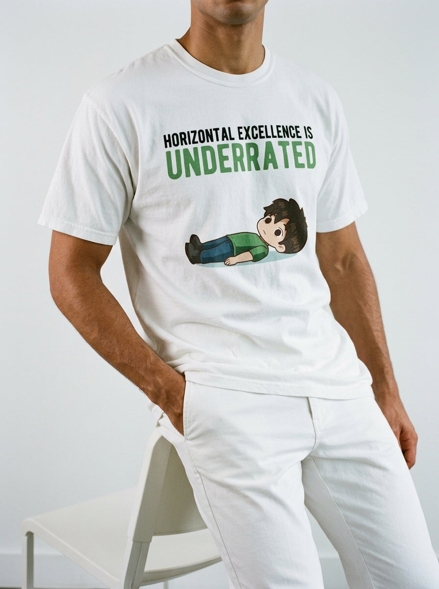 Horizontal excellence is underrated - Unisex garment-dyed heavyweight t-shirt