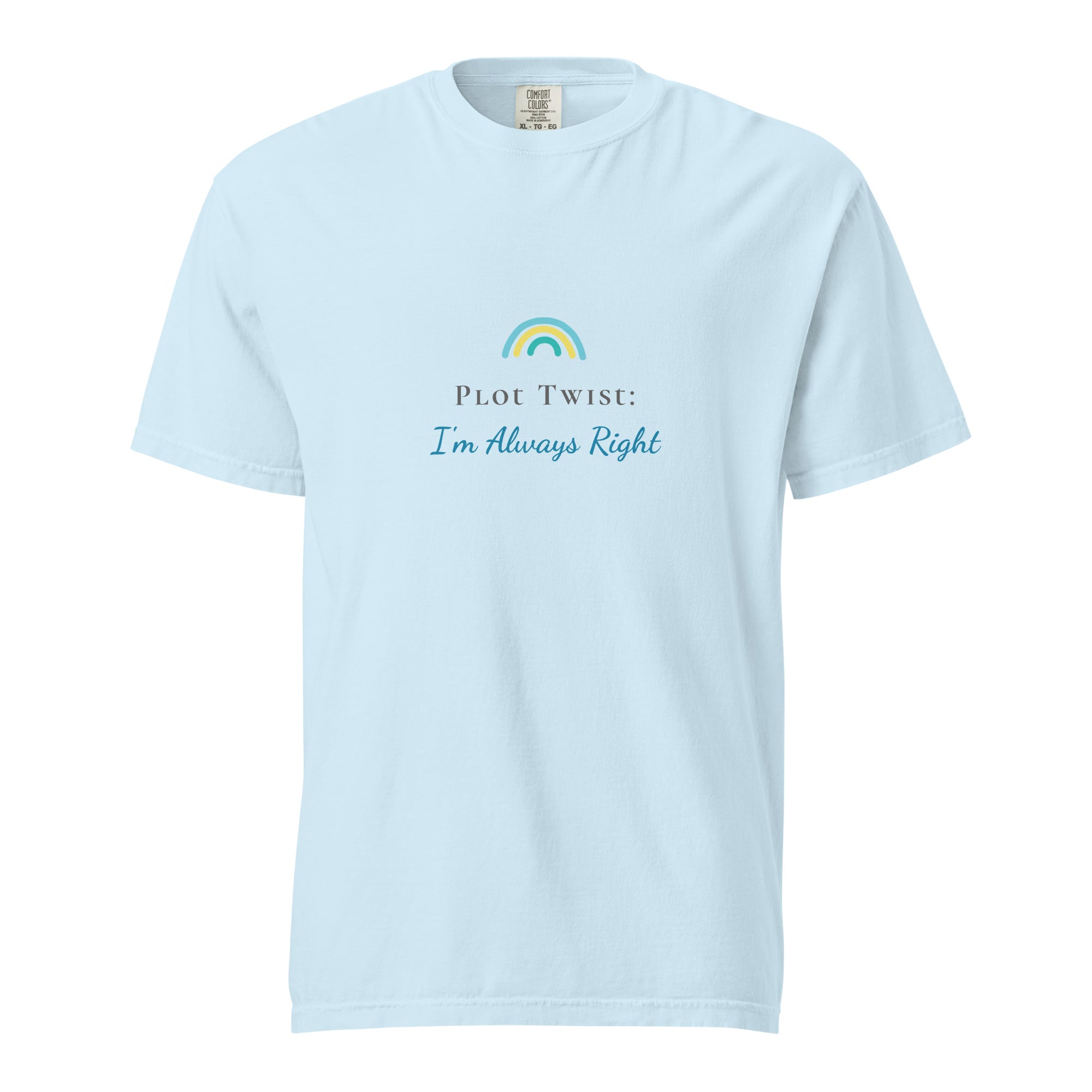 Plot twist: I'm always right - Unisex garment-dyed heavyweight t-shirt