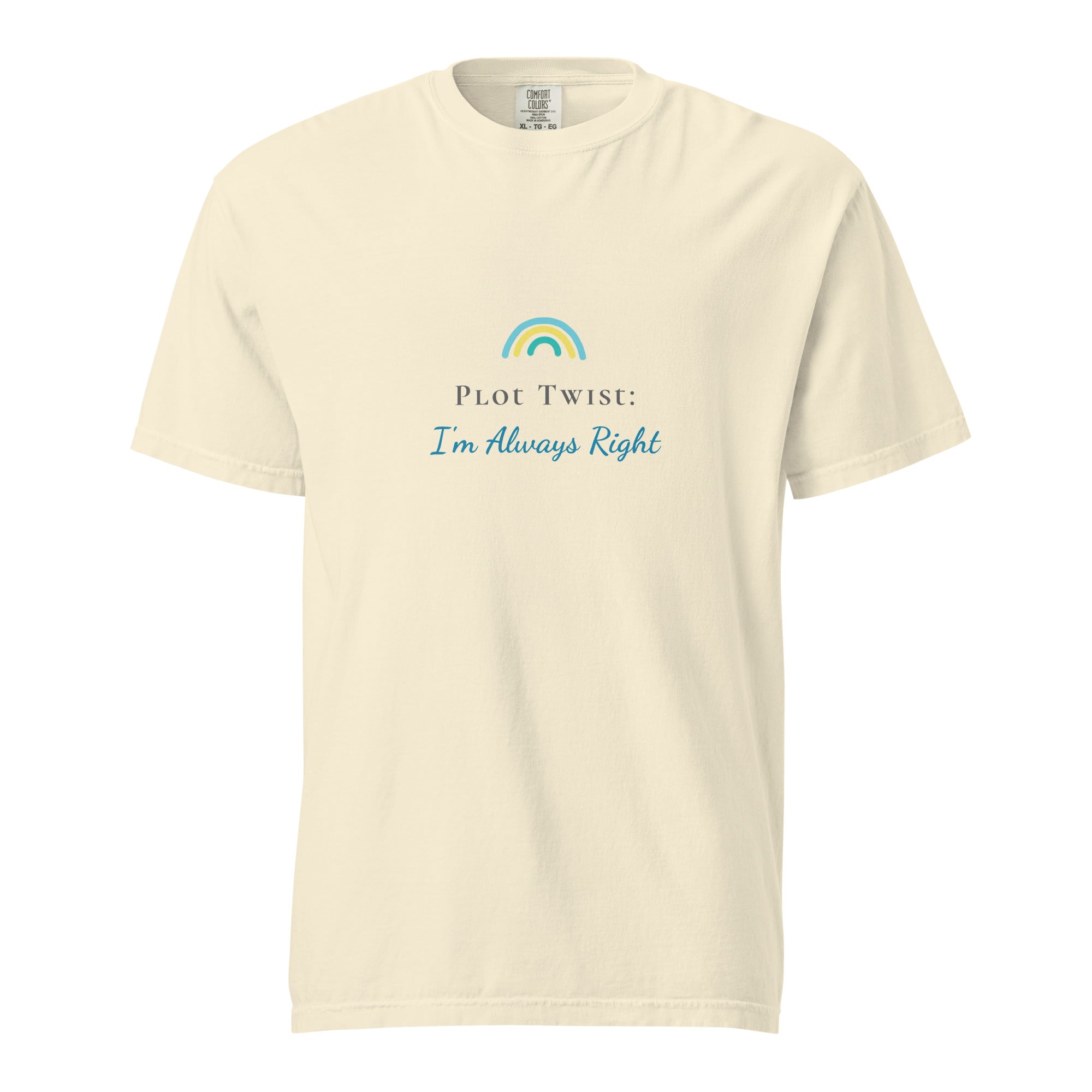 Plot twist: I'm always right - Unisex garment-dyed heavyweight t-shirt